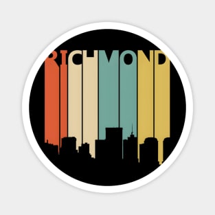 Vintage Richmond Skyline silhouette Magnet